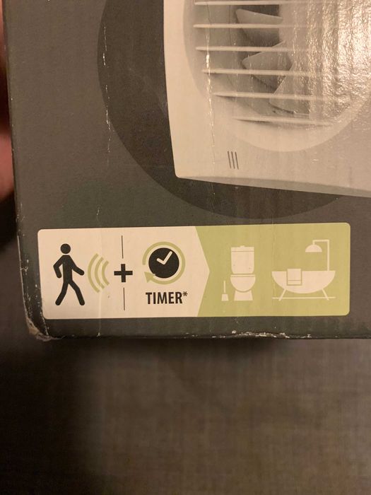 Ventilador branco novo Equation 100 mm wc