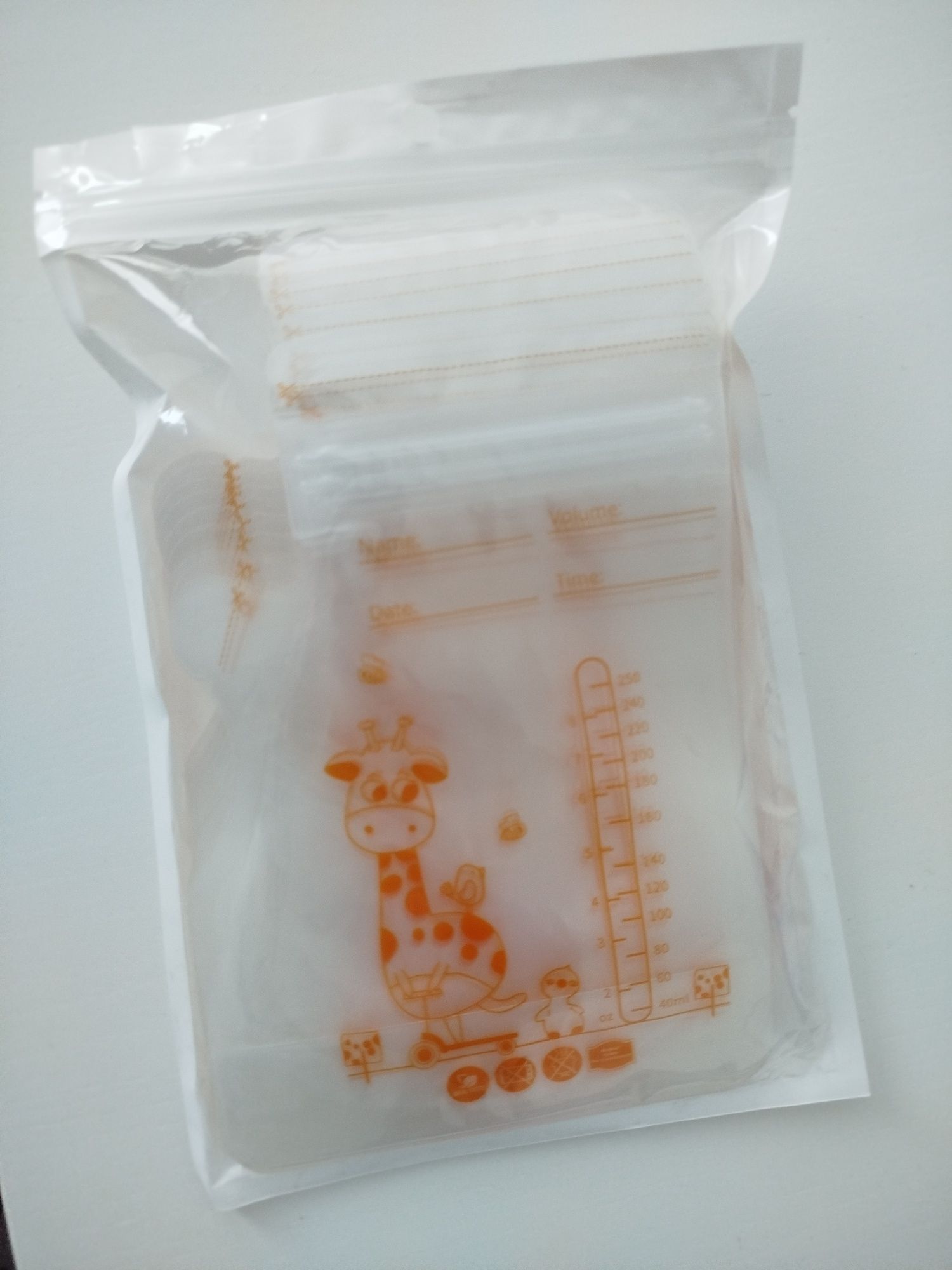 Sacos para conservar leite materno