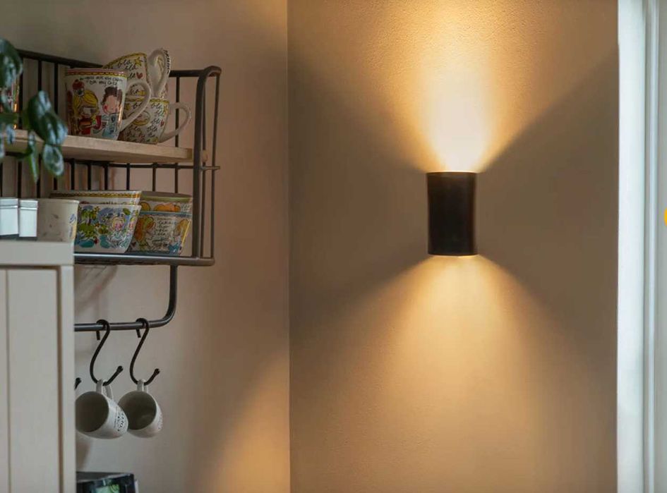 Apliques novos Qazqa Sabbir WL 2 (preto, redondo) / wall lights NEW