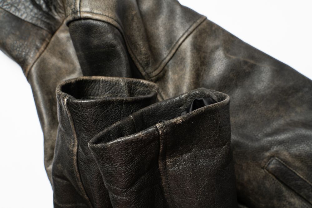 FRYE Distressed Leather Coat Jacket шкіряна куртка [Jmh016485]