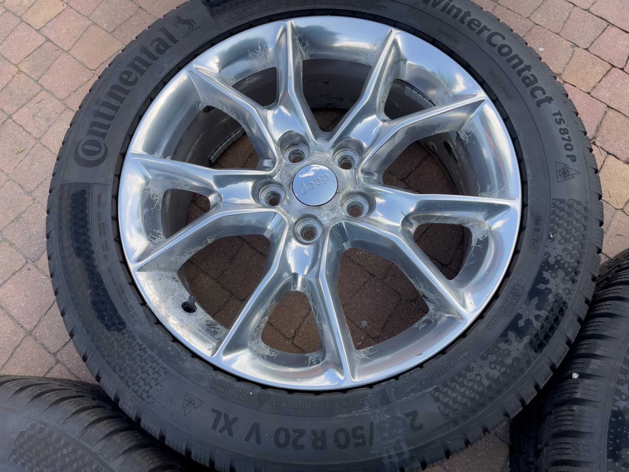 3875. Koła zimowe Jeep Grand Cherokee WK2 5x127 265/50/20 2022r 8mm