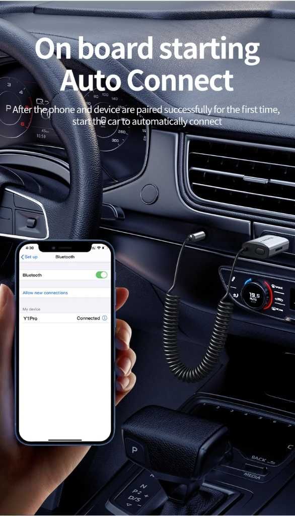Adapter odbiornik audio BLUETOOTH 5.3 + czytnik