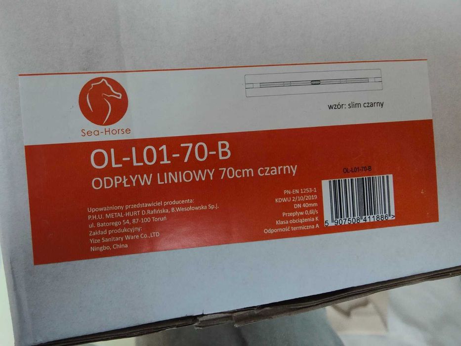 Odpływ liniowy slim 70cm  OL-L01-70-B