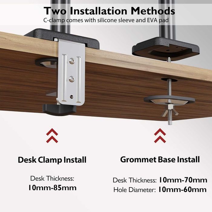 Suporte de Monitor Desk Mount with Gas Spring 1 Monitor 13"-34"