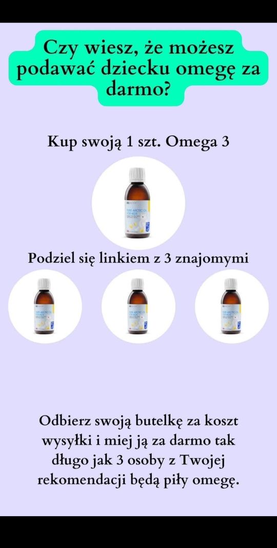 PROMOCJA Olej Omega 3 dla dzieci EQology ŚWIEŻY