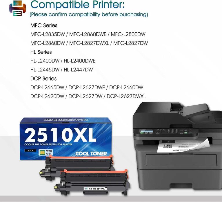 Toner Cool TN2510 TN2510XL TN-2510XL