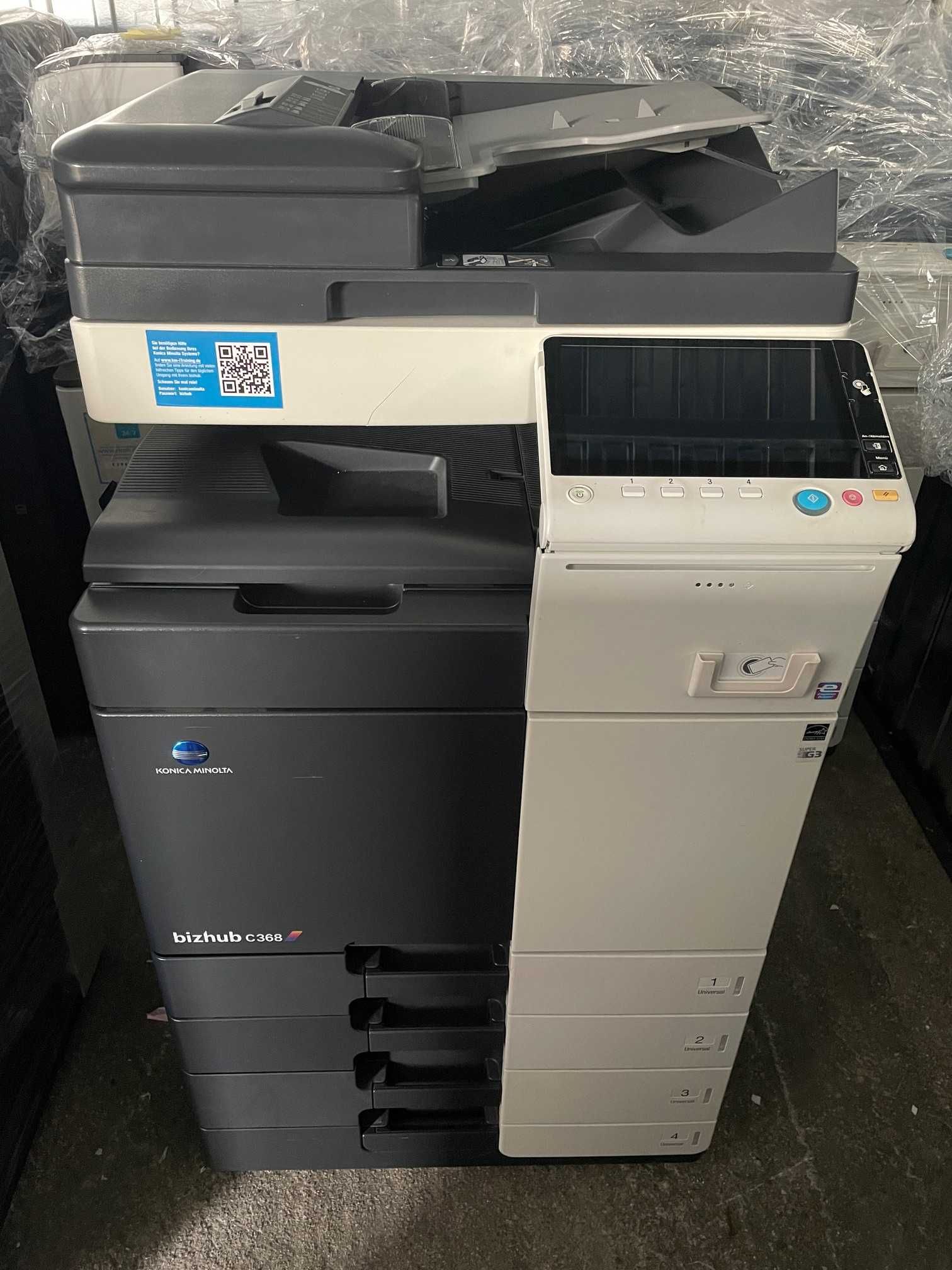 DRUK SKAN KSERO Konica-Minolta Bizhub C368 gotowa do pracy z Gwar.