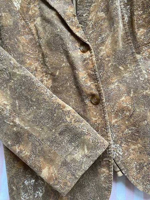 Cudowna musztardowa marynarka w orientalny wzór Basler L/M 40/38