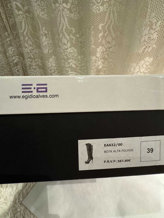 Botas de luxo em pele genuína Tamanho 37