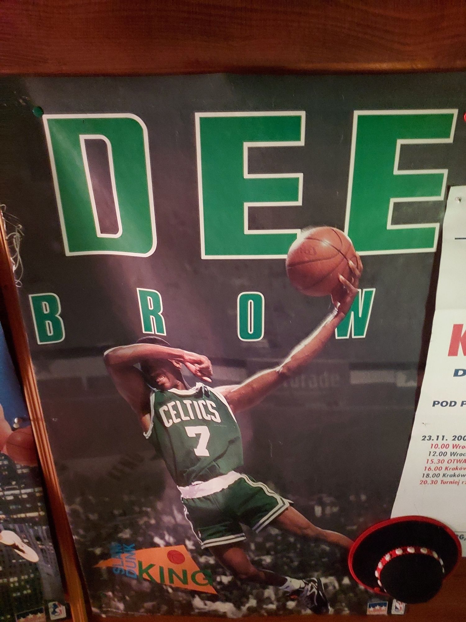 Plakat retro NBA, Dee Brown