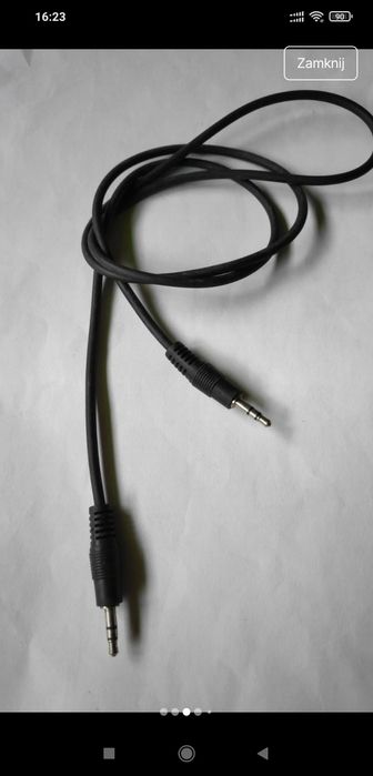 Zestaw kabli minijack USB kabel internetowy.