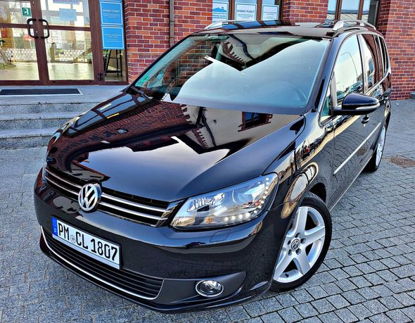 Śliczny Volkswagen Touran 2014  2.0 TDI 170 km DSG Panorama Led Xenon