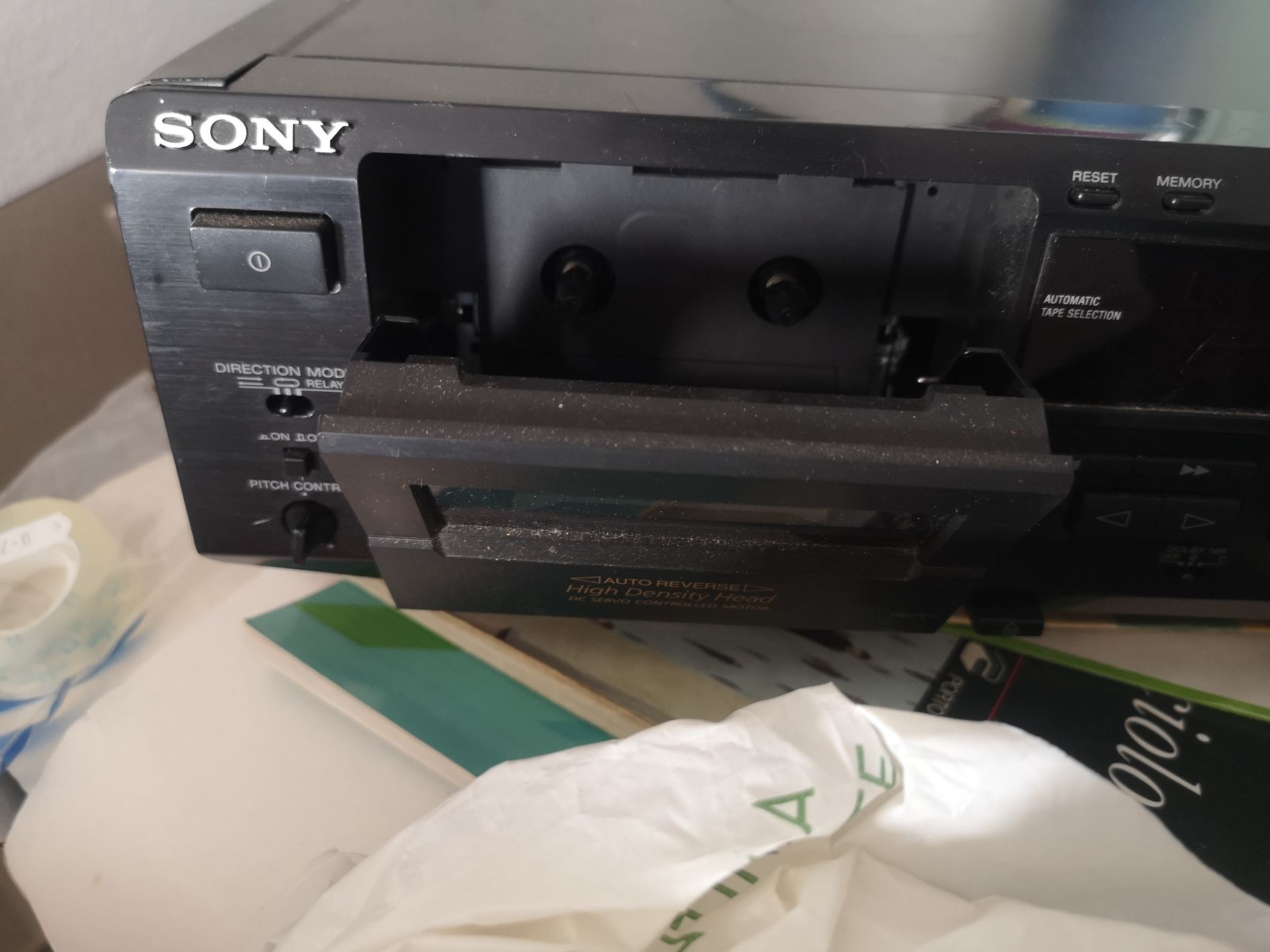 Vendo este leitor de double cassete Sony TC-WE705S