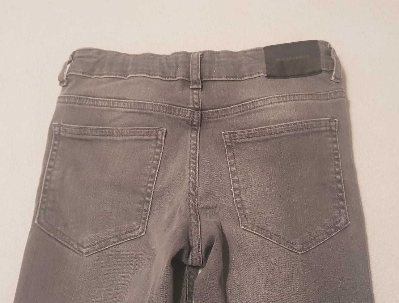 Spodnie jeansy Mango szare 140cm 10 lat jak Nowe