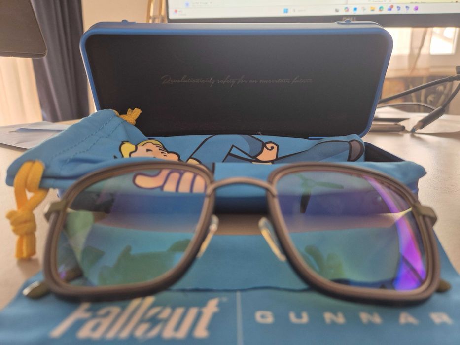 Óculos Gaming Gunnar Fallout Vault 33 (Ed. Colecionador) - IMPECÁVEIS