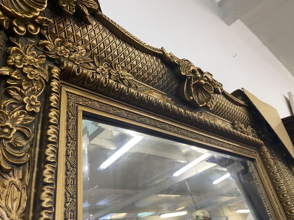 Duże Lustro Barokowe Złote Lustro Barok Lustro 220 x 100 cm