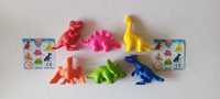 dinozaury, komplet, figurki, tort, 6 sztuk, master, dinozaur, zwierzę