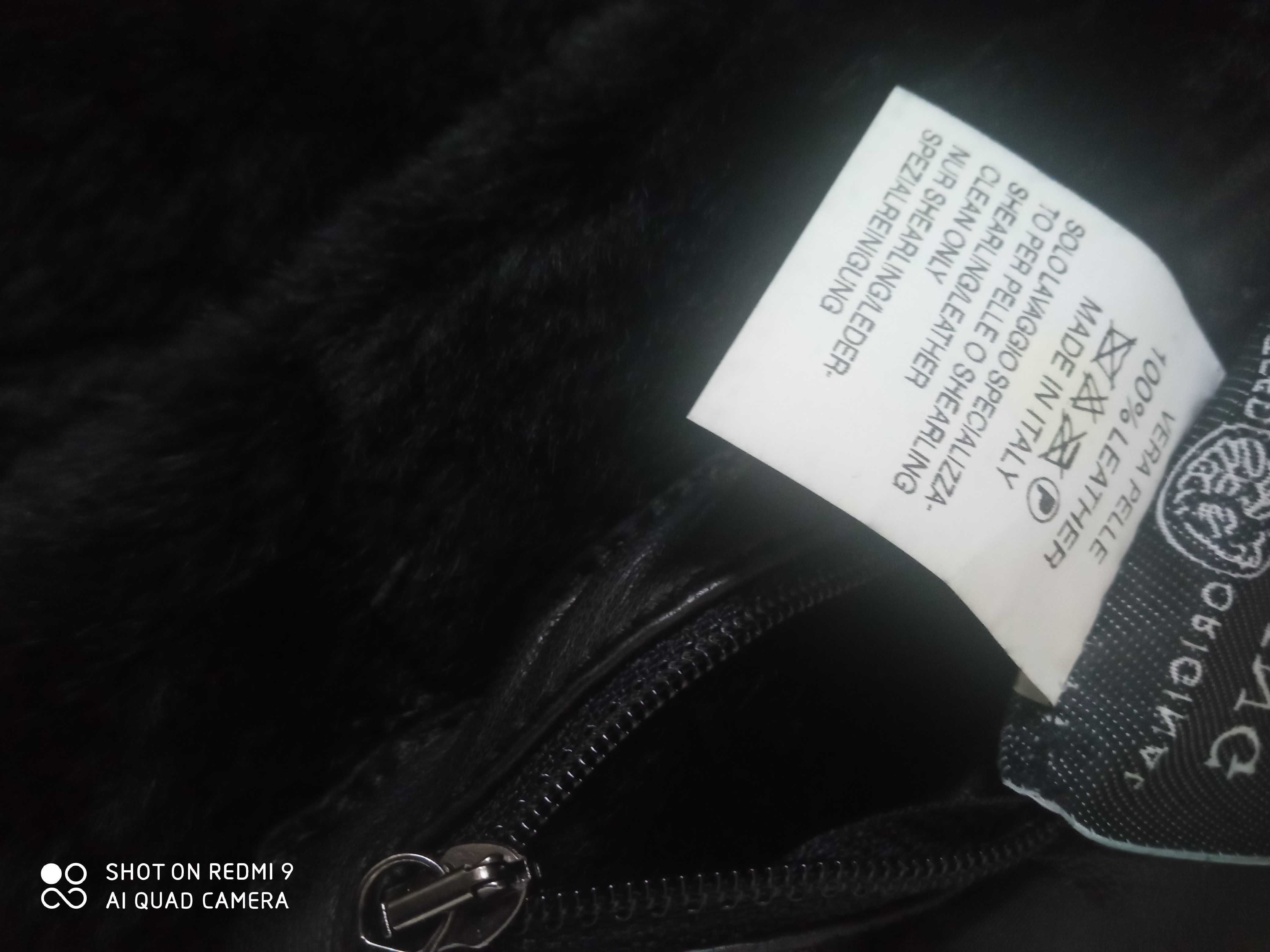 SHEARLING naturalny kożuch GALLOTTI skóra jagnięca