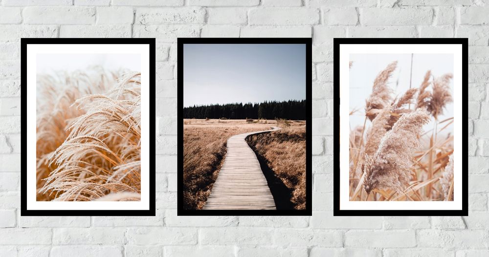 30x40 obrazy w ramie plakaty ramka  BOHO MOST PAMPAS