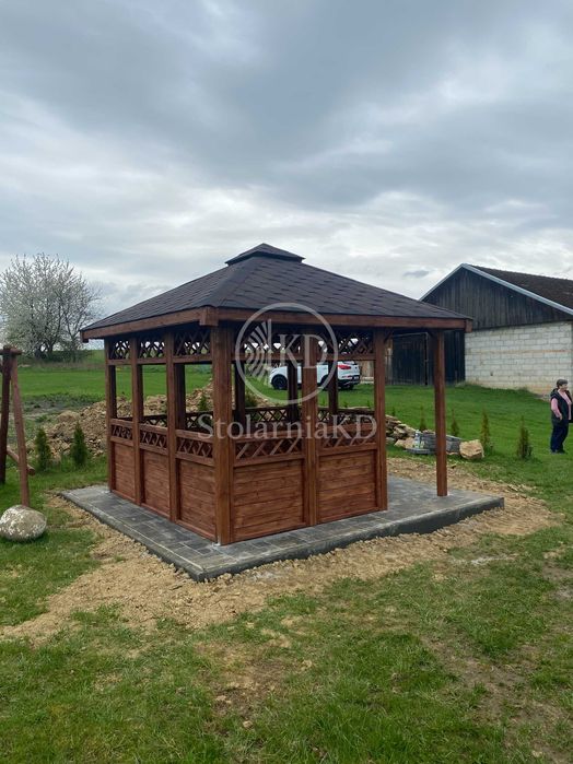 Altanka ogrodowa altana drewniana pergola wiata 3x3 3x4