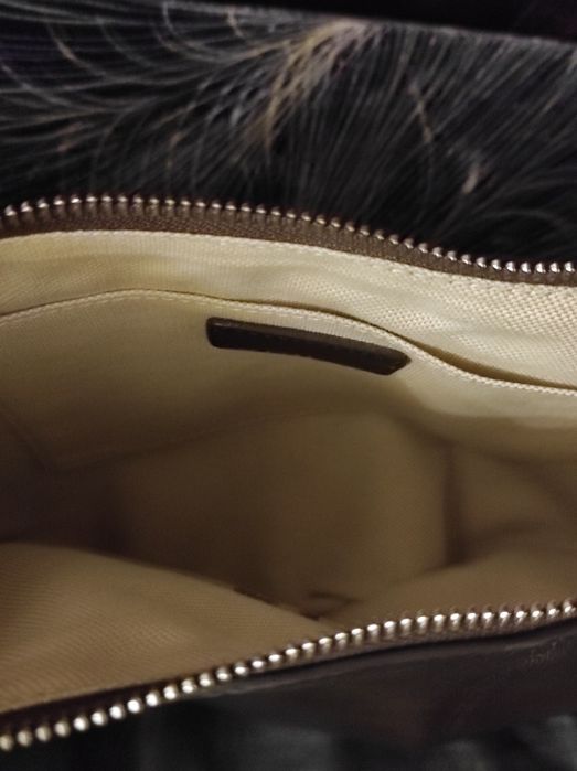 Кожаная сумка шоколад в стиле lameire Croissant Bag Dark Chocolate