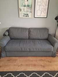 Sofa Backabro 3 osobowa rozkładana szara ikea zdejmowane pokrycie