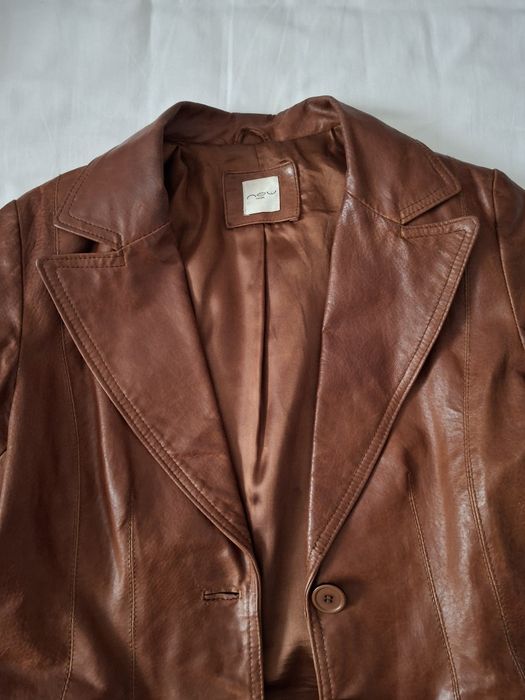 Шкірянка . Шкіряна куртка піджак  S