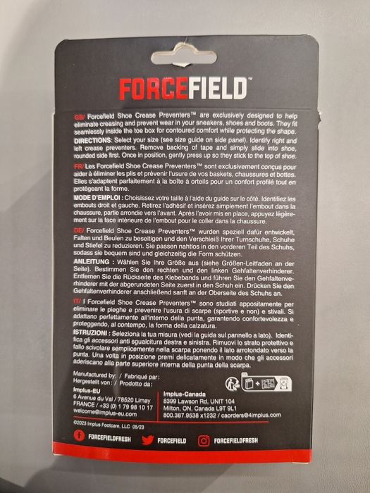 Forma Force Field Antirrugas para Ténis Médio
