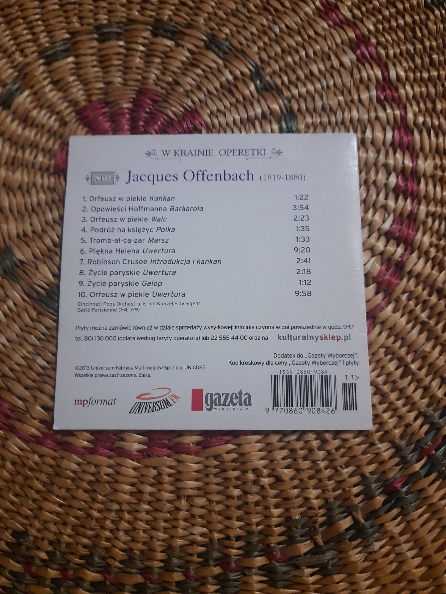 CD z muzyką Offenbach - Orfeusz w piekle