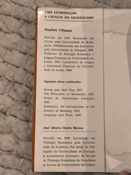 Semântica - uma Introdução à Ciência do Significado de Stephen Ullmann