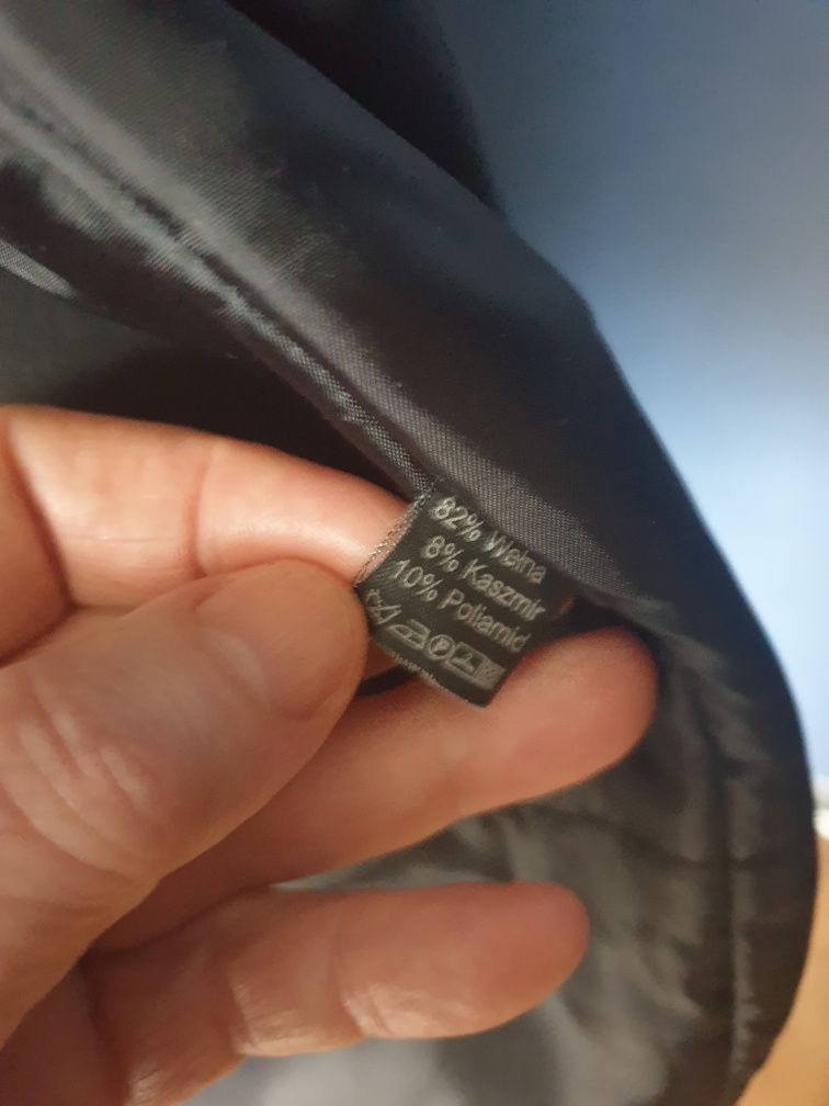 Kurtka męska  zimowa czarna przedłużana CA Astra
