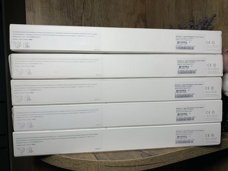 Apple MagSafe 2 85W Open Box Оригінальна зарядка для макбука A1424