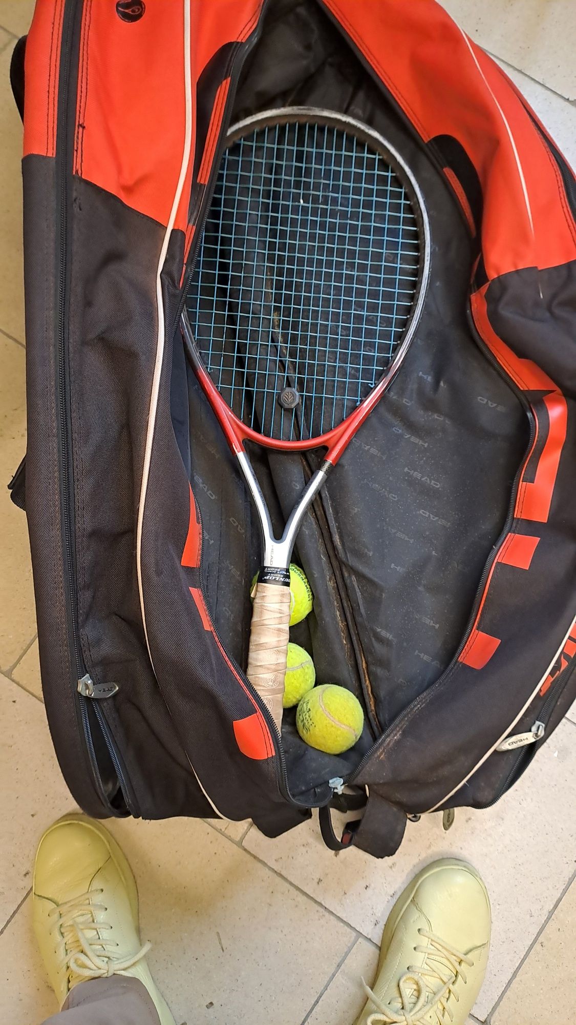 Rakieta tenisowa z torbą