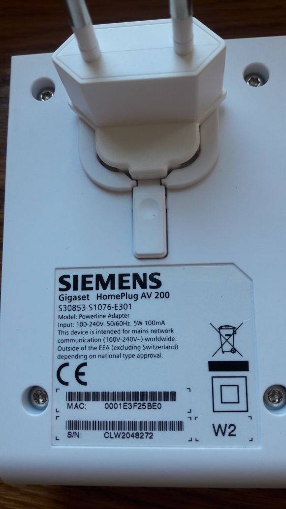 Сетевой Интернет-маршрутизатор Siemens HomePlug AV 200 ADSL