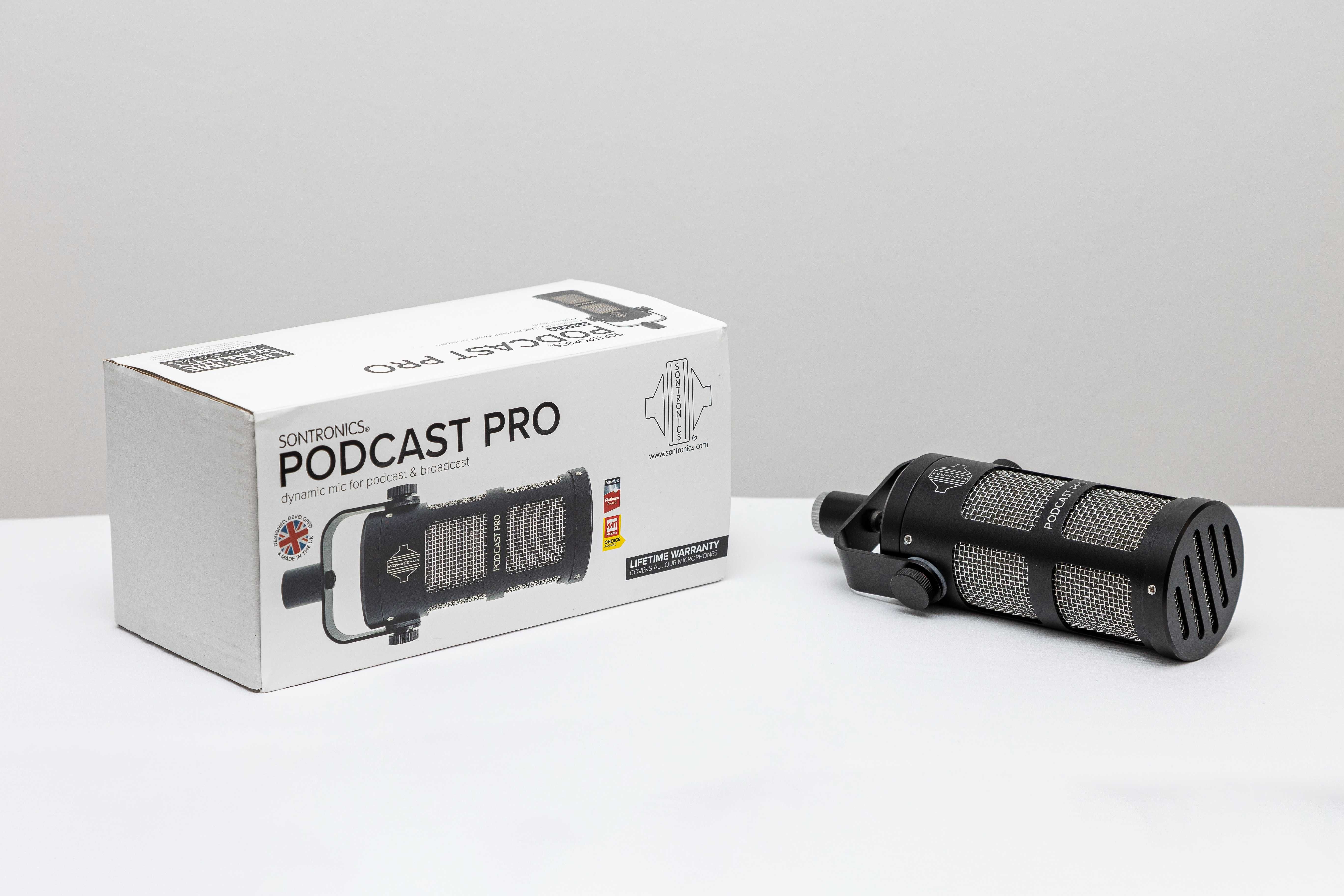 2 Microfones Sontronics Podcast Pro Black
