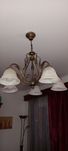 Candeeiro de teto com vidro murano made in Italy
