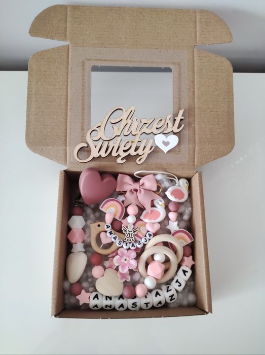 Zestaw Prezentowy baby shower narodziny chrzest prezent baby box