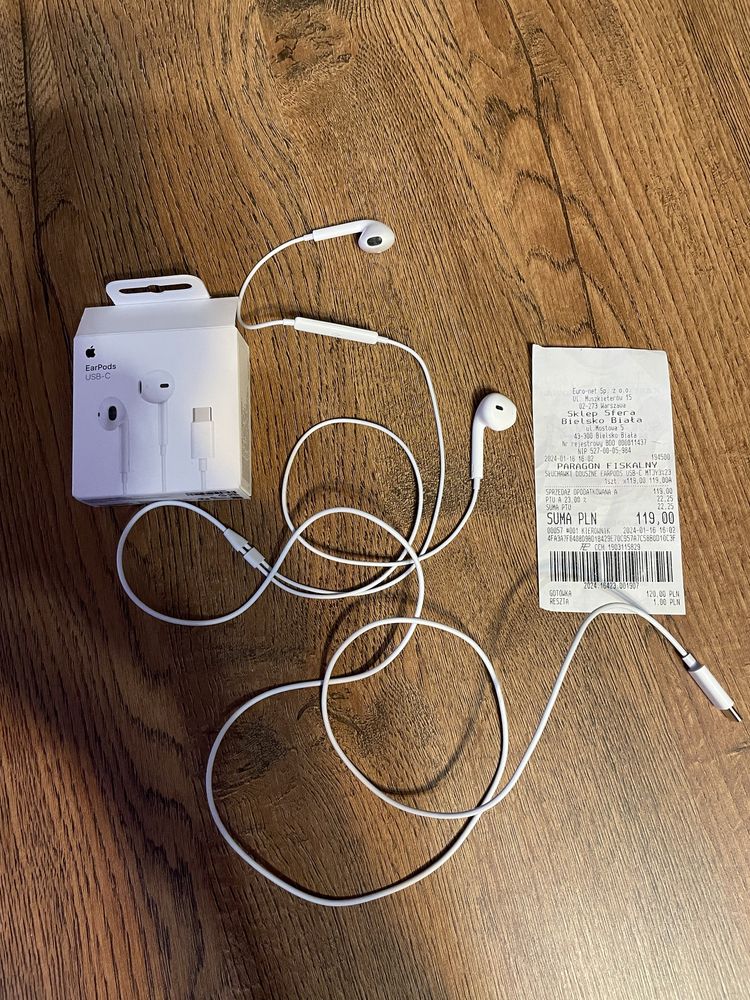 Apple EarPods USB-C (nowe)