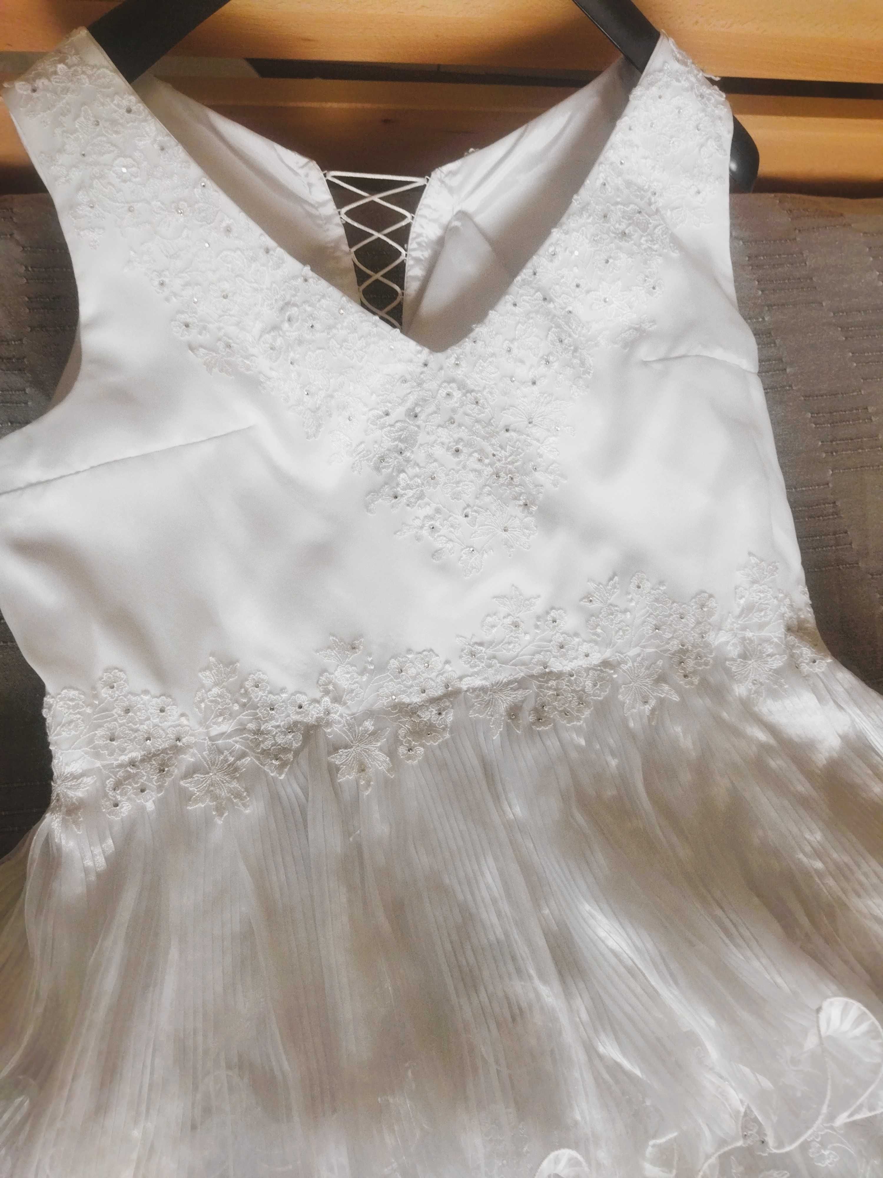 Suknia ślubna plus size 48-50