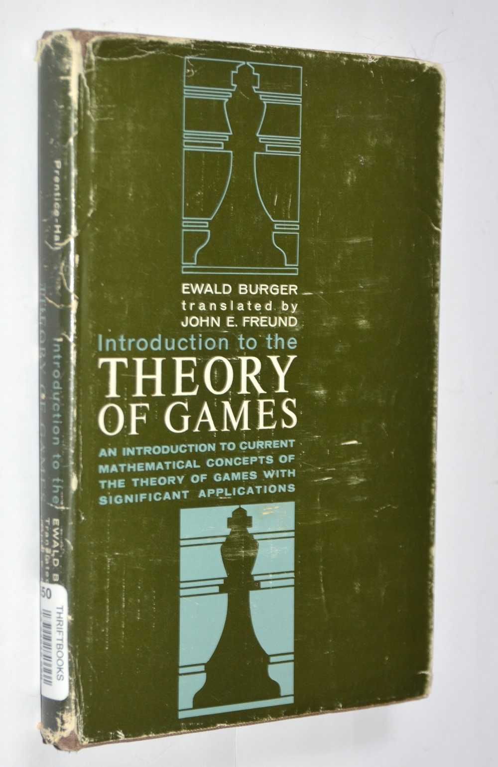 Introduction To The Theory Of Games Ewald Burger (po angielsku)