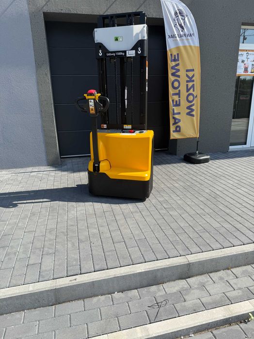 Wózek paletowy podnośnikowy elektryczny sztaplarka 1500kg 300cm NOWY