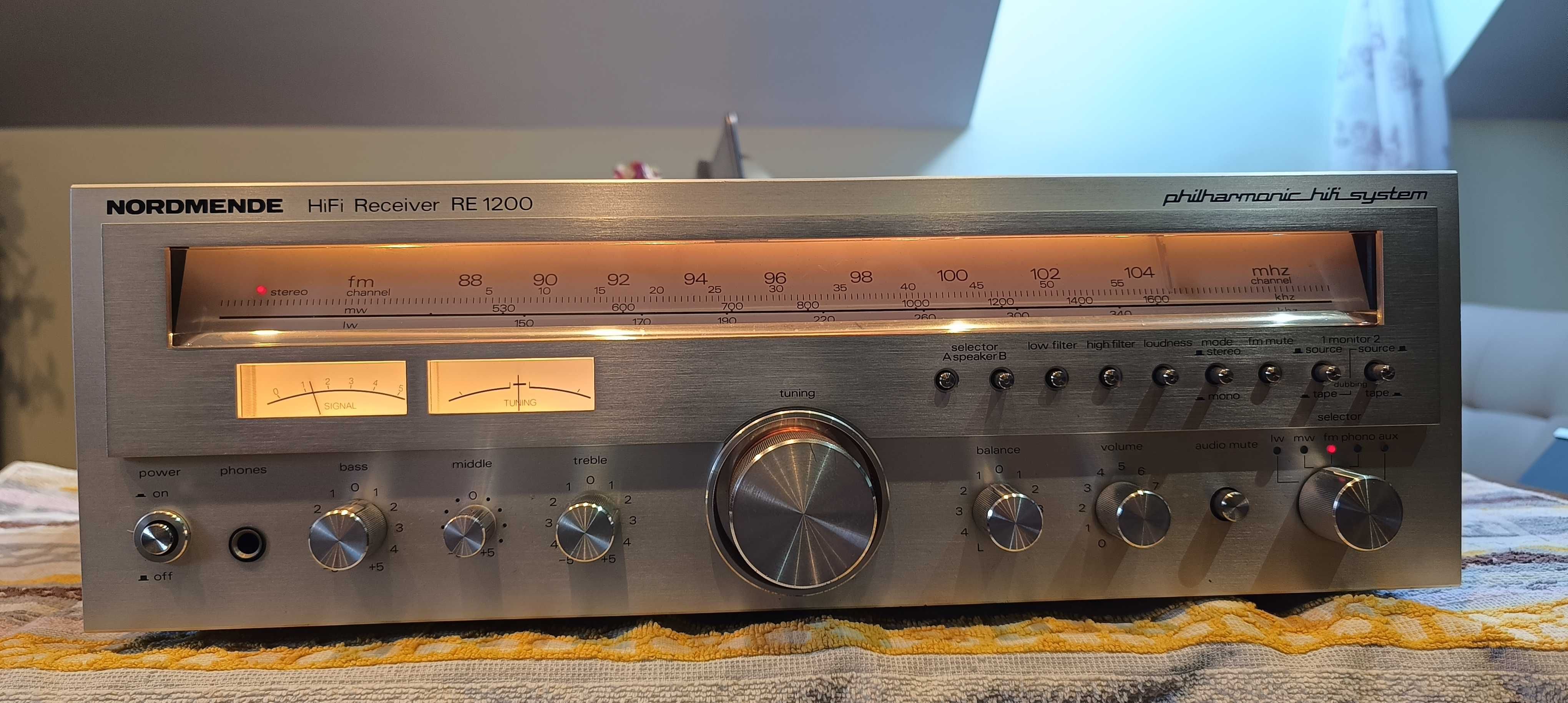 Wieża zestaw amplituner Nordmende RE 1200 magnetofon CD 1200