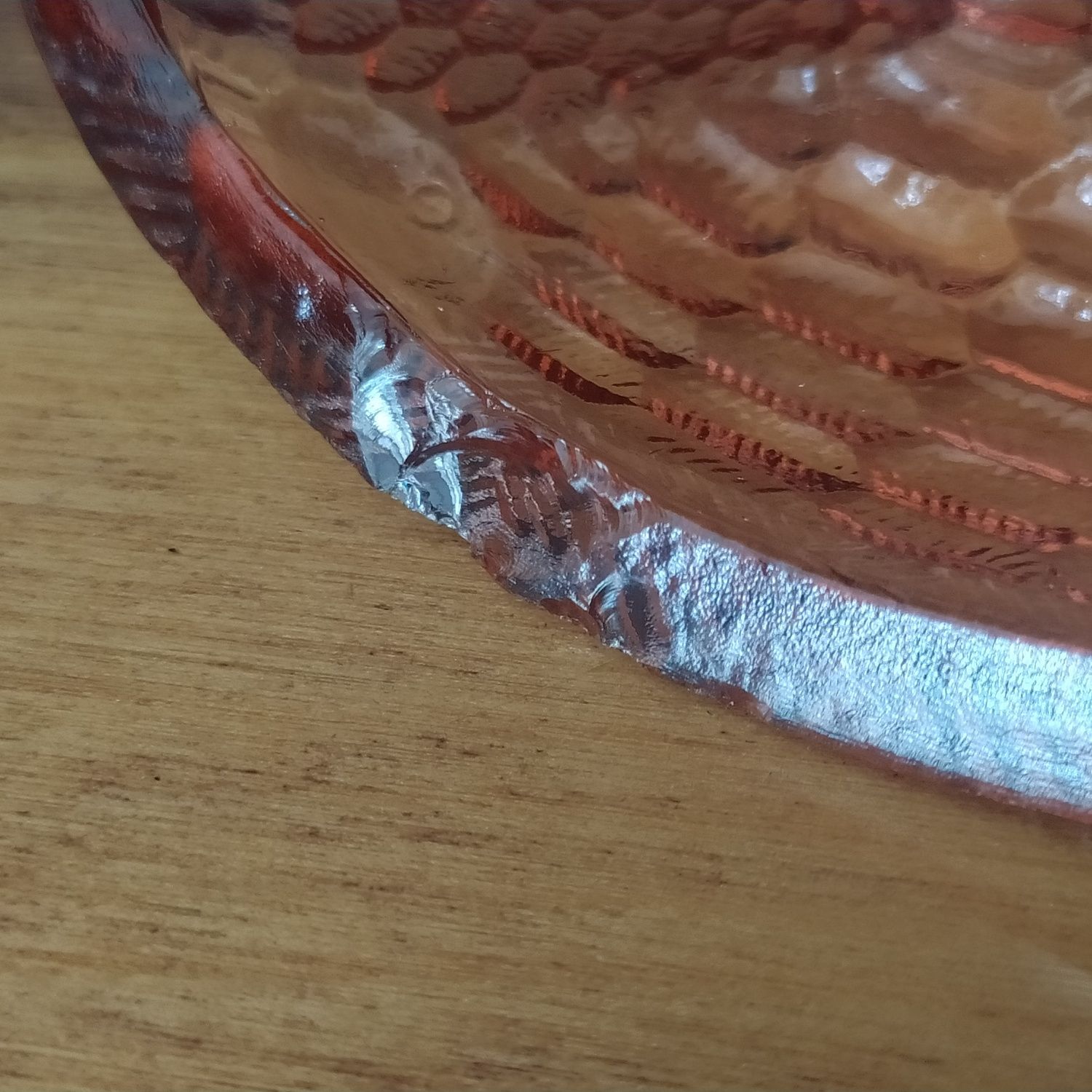Kura HSG Ząbkowice rozalinowa różowa kurka szklana średnia 13cm