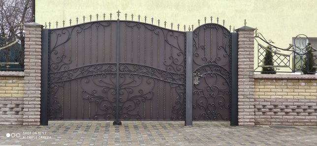 Кованные ворота с калиткой,решетки,двери