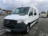 Mercedes-Benz Sprinter 319 CDI V6 Automat Maxi Long Doka Brygadówka 5-miejsc  NR.53 Klimatyzacja, Tempomat, Radio Dotyk, Kamera,