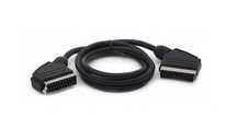 Kabel SCART (Euro) - SCART (Euro),  1 m, pełny 21 pin