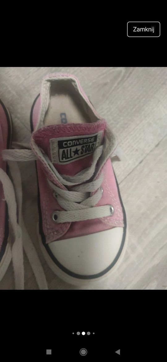 Converse adidas Pepa zestaw butów dla dziewczynki roz 22/23