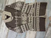 ciepła tunika, bluza w stylu skandynawskim z podszewką 38-40