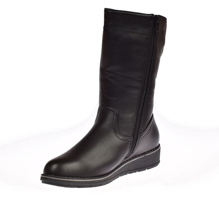 Kozaki damskie wysokie ocieplane na suwak 1328 rozm. 41