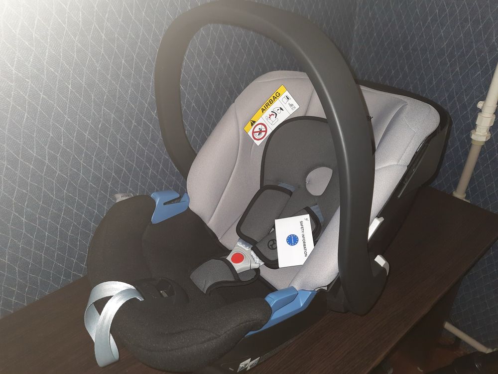 Автокрісло Cybex Aton gray rabbit переноска; база Q для cybex aton